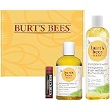 Burt's Bees Original Baby and Mom Gift Set With Nourishing Oil, Shampoo & Wash, 100% Natural Tinted Lip Balm, Red Dahlia, Mul