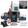 Epoxy Floor Kit for Concrete - USA Made - 2X Thicker, Industrial Grade, Residential & Commercial. 300-400 sq ft or 600 sq ft Kits. Many Styles (Medium Gray with Wild Dove, 600 ft²)