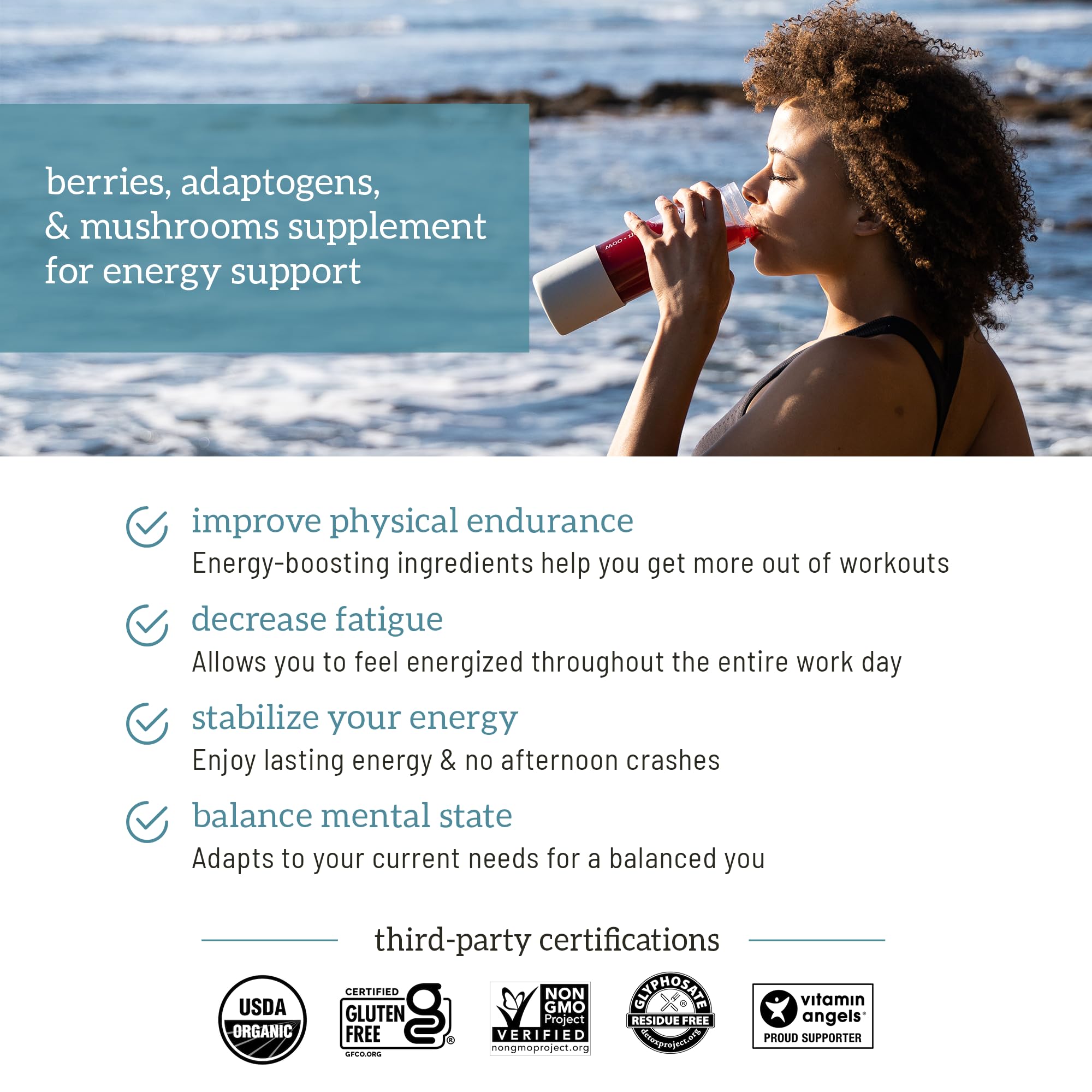 Organifi Red Juice - Energy Powder Reduces Afternoon Crashes and Boosts Digestion and Immune System, 30 Servings