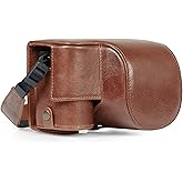 MegaGear Ever Ready Genuine Leather Camera Case Compatible with Nikon Z30 (16-50mm) (Brown)