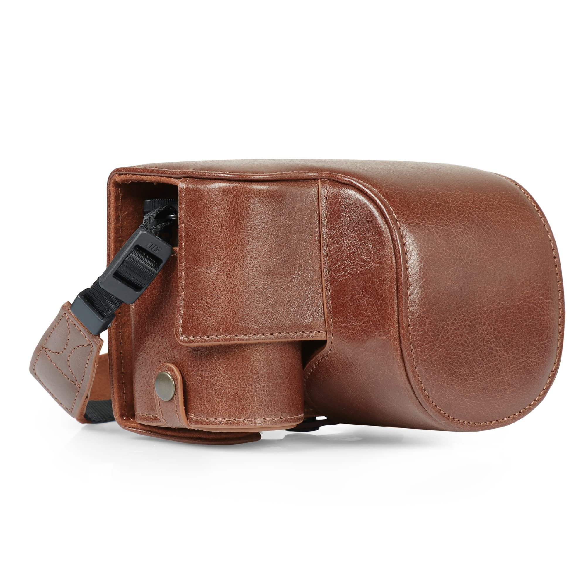 MegaGear Ever Ready Genuine Leather Camera Case Compatible with Nikon Z30 (Brown)