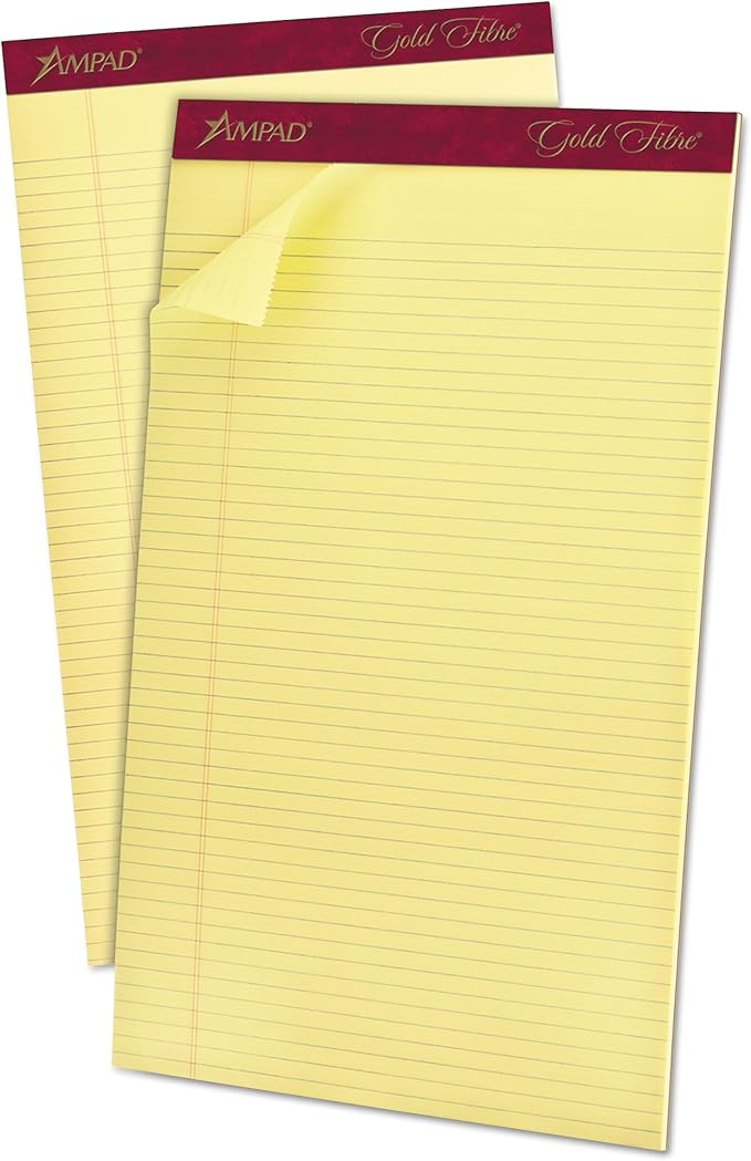 Writing Paper Legal Pads Note 8.5x14 600 Sheets 12 White Tablets Office Supplies Note Pads Paper