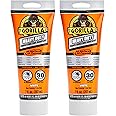 Gorilla Heavy Duty Construction Adhesive, 7 Ounce Squeeze Tube, White, (Pack of 2)