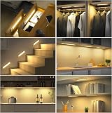 OUILA Under Cabinet Lights 32 LED Motion Sensor 3000K Warm White 2 Pack view 7