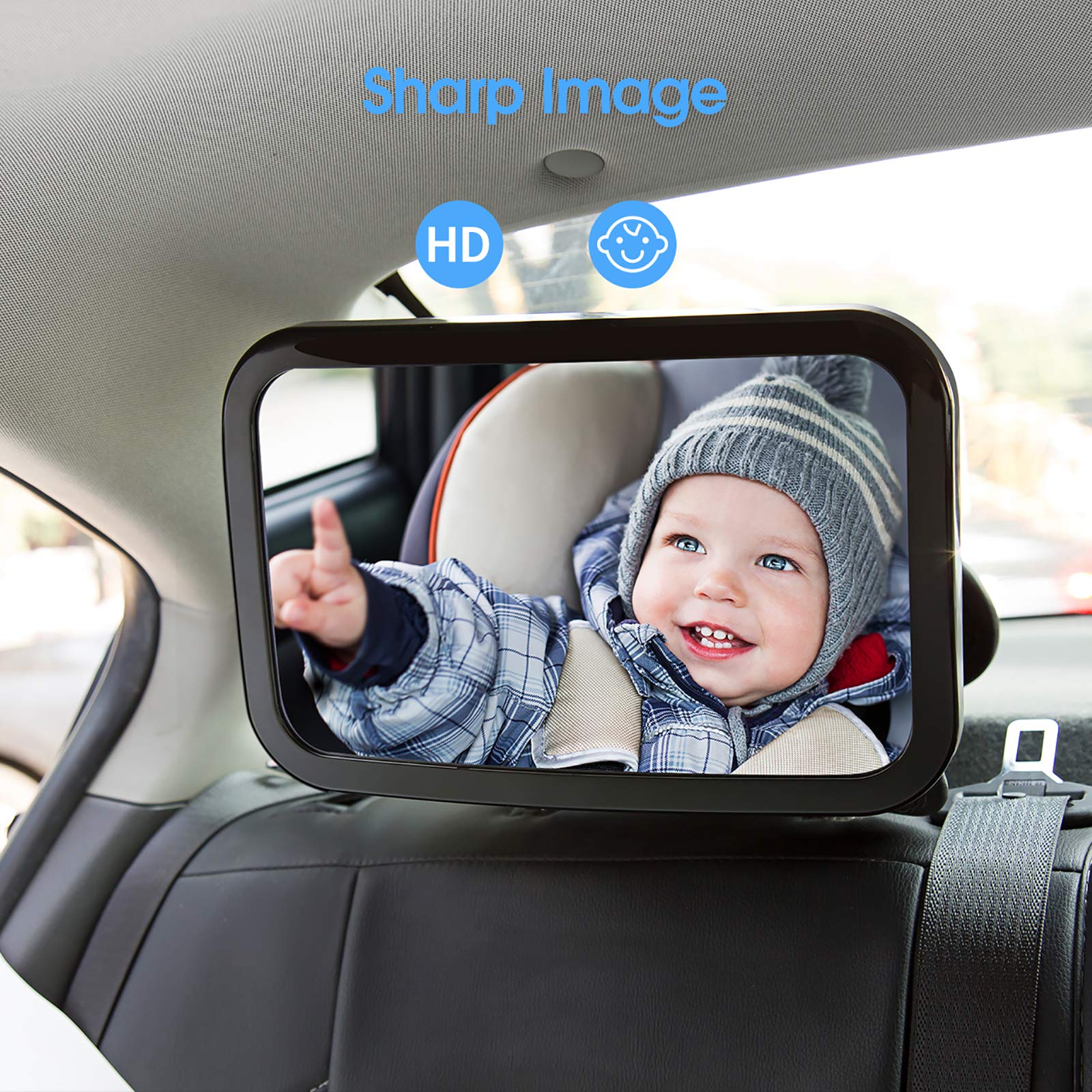 Baby Car Mirror for Back Seat, OMORC (Upgraded Version) Rear View Car