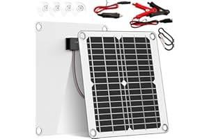 CHATBRID Waterproof 10W 12V Solar Battery Charger ，Maintainer Pro with UltraSmart MPPT Controller, 12V Solar Panel Trickle Charging Kit for Car, Boat, Marine, RV, Trailer (SP-10W)