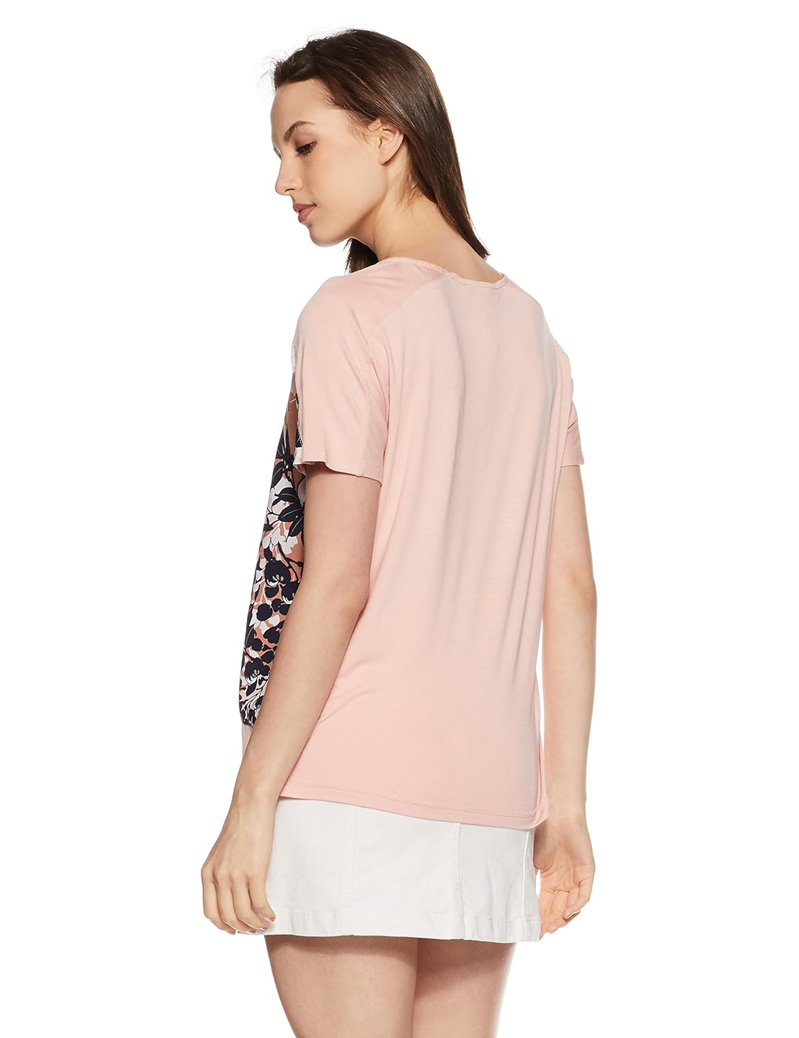 marks & spencer women's floral regular fit t-shirt