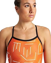 ARENA Puzzled Light Drop Back Women's One Piece
