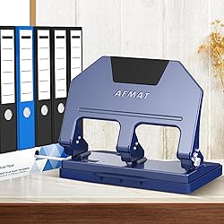 AFMAT 3 Hole Punch Heavy Duty, 40-Sheet 3 Hole