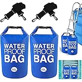 2 Pcs Universal Pool Ladder Step Weights 500D PVC Swimming Pool Ladder Weights 10L Waterproof Dry Bag Pool Weight Sand Bags with Heavy-Duty Nylon and Handle Work with Above Ground Pool Steps