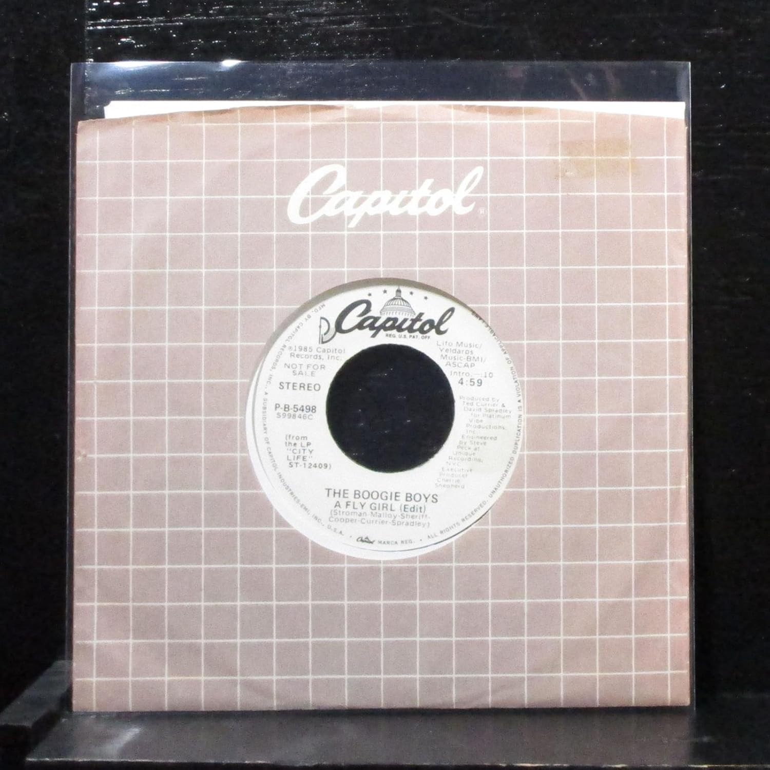 The Boogie Boys The Boogie Boys A Fly Girl 7 Vinyl 45 Record Amazon Com Music