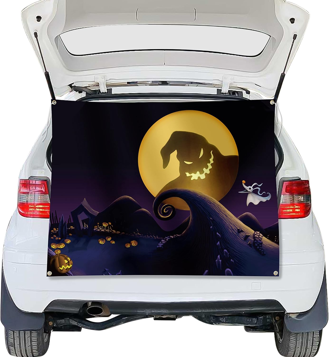 Garage Door Decorations - Aginc Berry Halloween Sally Trunk or Treat Car Decoration, Nightmare Sally Car Archway Garage Decor Banner, Halloween Sally Car Decor Outdoor Party Supplies, Halloween Car Outdoor party Decor Supplies