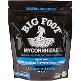 Big Foot Mycorrhizae for Plants, Potted Plants and Gardens - Concentrate Fully Dissolves in Water, Year Round Organic Fertilizer for Root Growth and Healthy Soil - 8 Ounces of Mycorrhizal Inoculant