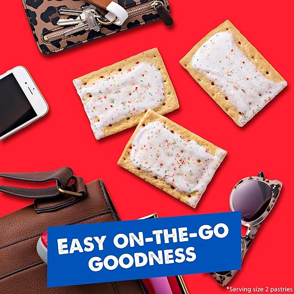 POP-TARTS TOASTER PASTRIES, BREAKFAST FOODS, KIDS SNACKS, FAMILY PACK, FROSTED STRAWBERRY, 54.1OZ BOX (32 COUNT)