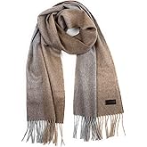 Hickey Freeman Patterned 100% Cashmere Scarf for Men – Ultra-Soft Men’s Winter Scarves, 66-Inches x 12-Inches