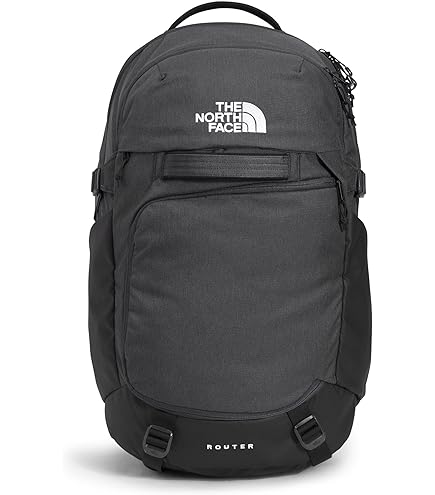 The North Face Surge Laptop Pack, Asphalt Gy Lt Hth/TNF Blk-NPF, OSFA