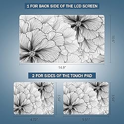AORTDES Laptop Skin Sticker Decal 15-15.6