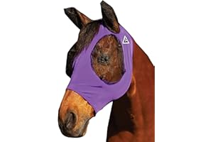 Professional's Choice Comfort-Fit Pony Fly Mask - Purple - Maximum Protection and Comfort for Your Horse