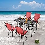 Festival Depot 6pcs Patio Dining Set Bar Height