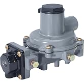 Emerson-Fisher LP-Gas Equipment R232A-BBF Propane 2-Stage Regulator &ndash; Integral Dual Stage LP Gas Tank Regulators, 10.2"-13" Water Column Spring, 550,000 BTU, 1/4" x 1/2" FNPT, 250 psig Max Inlet