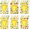 24 Sheets Make Your Own Pizza Stickers for Kids, Make A Pizza Stickers for Pizza Party & Pizza Family Night, Pizza Stickers Food Stickers, Motivational Reward Stickers Teacher Sticker for Student