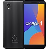 Alcatel 1 (16GB) 5.0" Full View Display - Removable Battery - Dual SIM GSM Unlocked US & Global 4G LTE International Version 