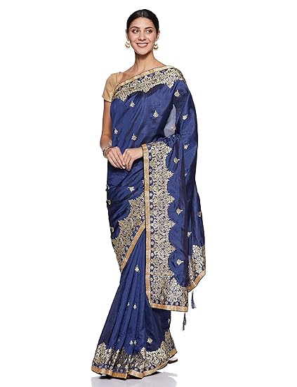 Womanista Silk with Blouse Piece Saree