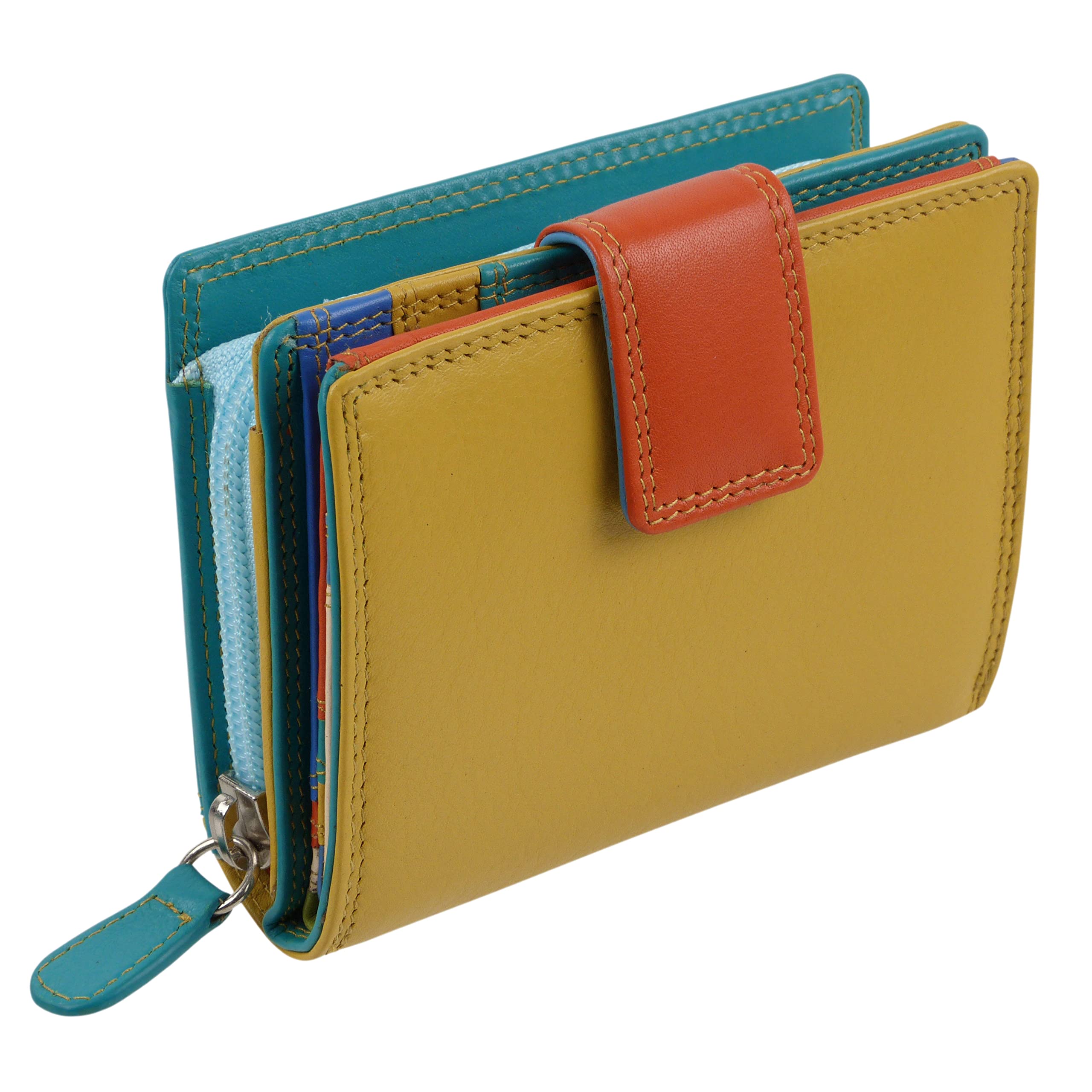 Golunski Multi-coloured Zip Purse/Wallet style 7-142 (Pacific)