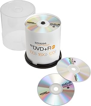 AmazonBasics - Torre de DVD+R de 4,7 GB (16x, 100 unidades): Amazon.es