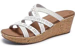Skechers womens Beverlee - Tiger PosseWedge Sandal