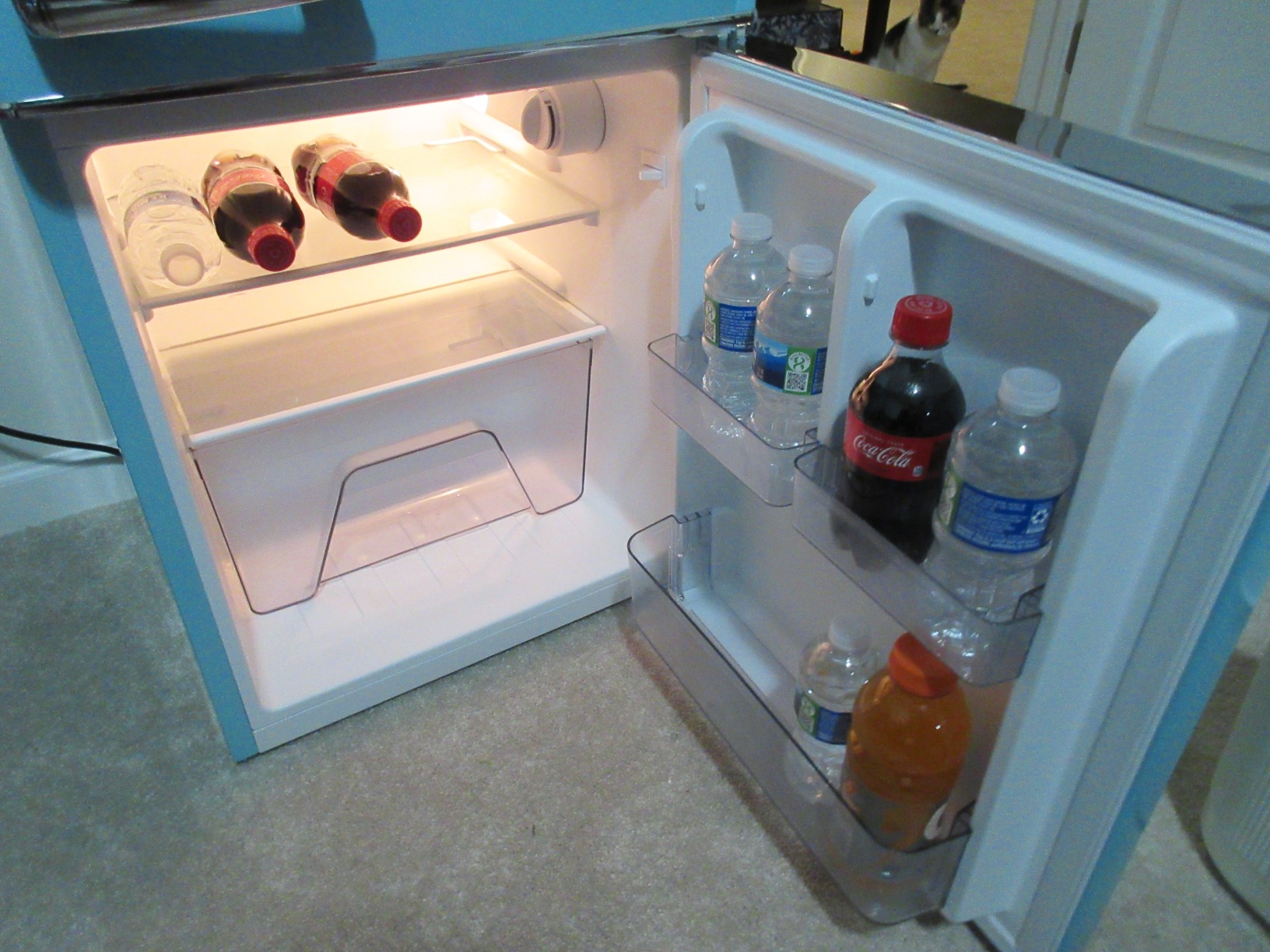 13/mo Finance Galanz Retro Compact Refrigerator with Freezer, Mini