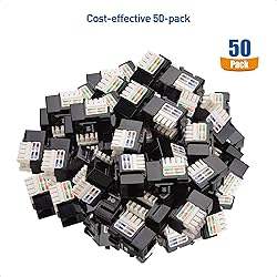 Cable Matters UL Listed 50-Pack RJ45 Keystone