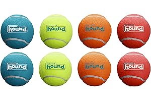 Outward Hound Squeaker Ballz Fetch Dog Toy, XS, 8-Pack