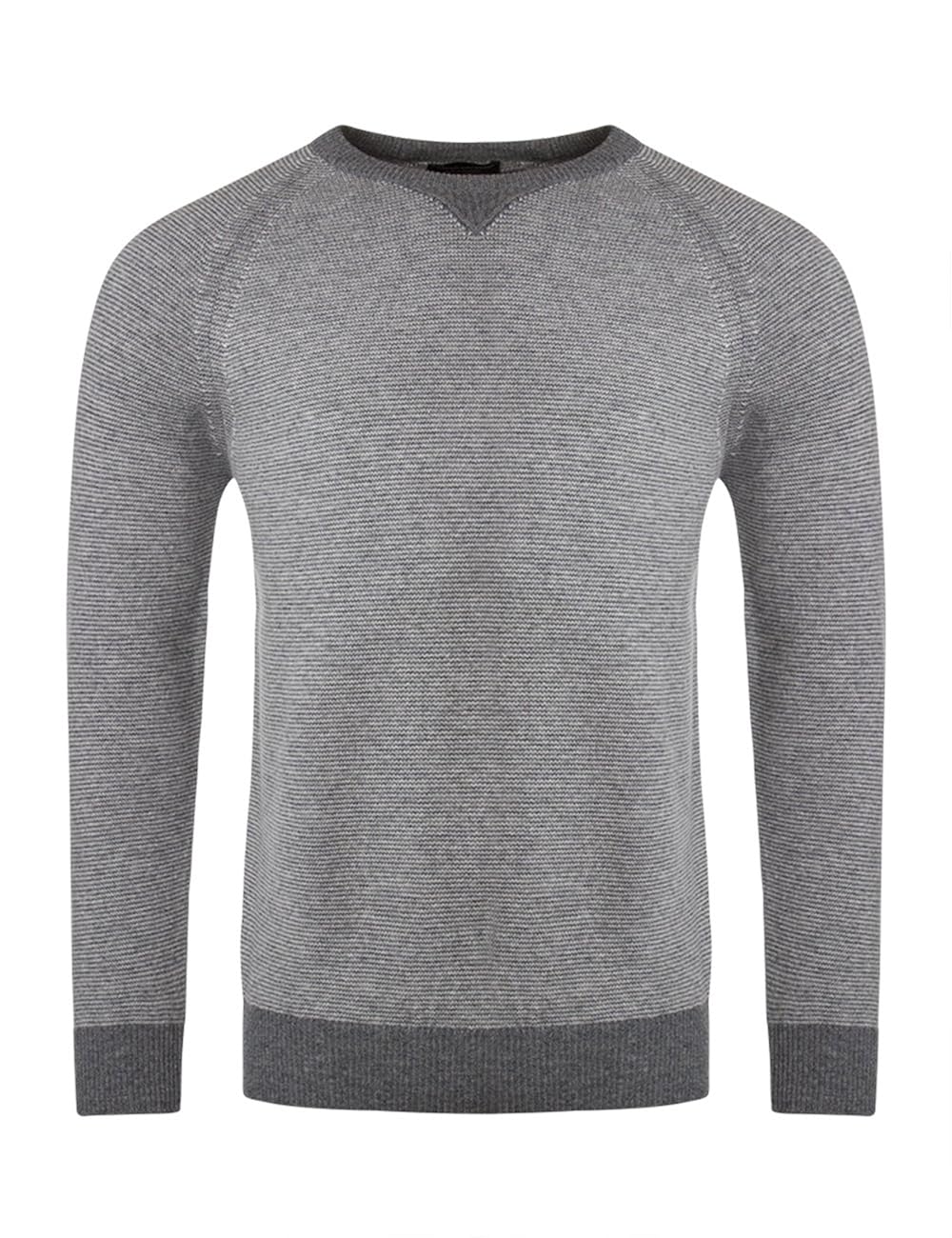 Lambswool Crew Neck Striped Pullover 