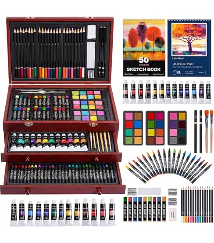 Amazon.com: Royal & Langnickel Sketching Wood Box Set RSET-SKET3000