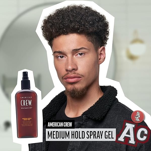 AMERICAN CREW MEN’S HAIR SPRAY, MEDIUM HOLD, 8.45 FL OZ