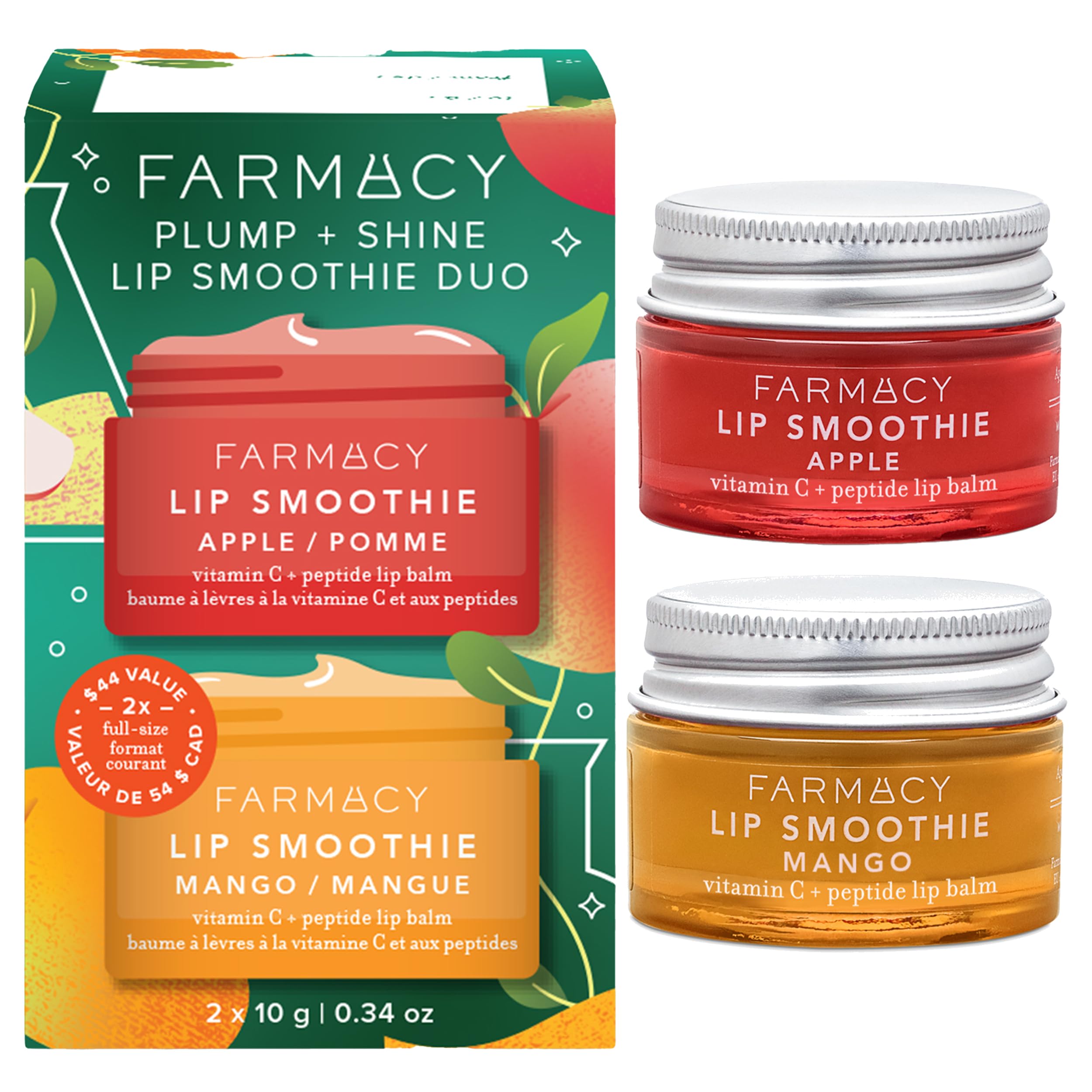 Farmacy Plump + Shine Lip Smoothie Duo - Peptide