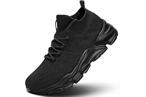 K1REALRUN Mens Walking Shoes Running Athletic Sports Sneakers Slip on Mesh Lightweight Breathable Tennis Gym Soft Sole
