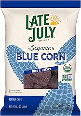 Late July Blue Corn Organic Tortilla Chips, 10.1 Oz Bag