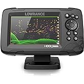Lowrance HOOK Reveal 5 SplitShot - 5-inch Fish Finder with SplitShot Transducer, Preloaded C-MAP US Inland Mapping