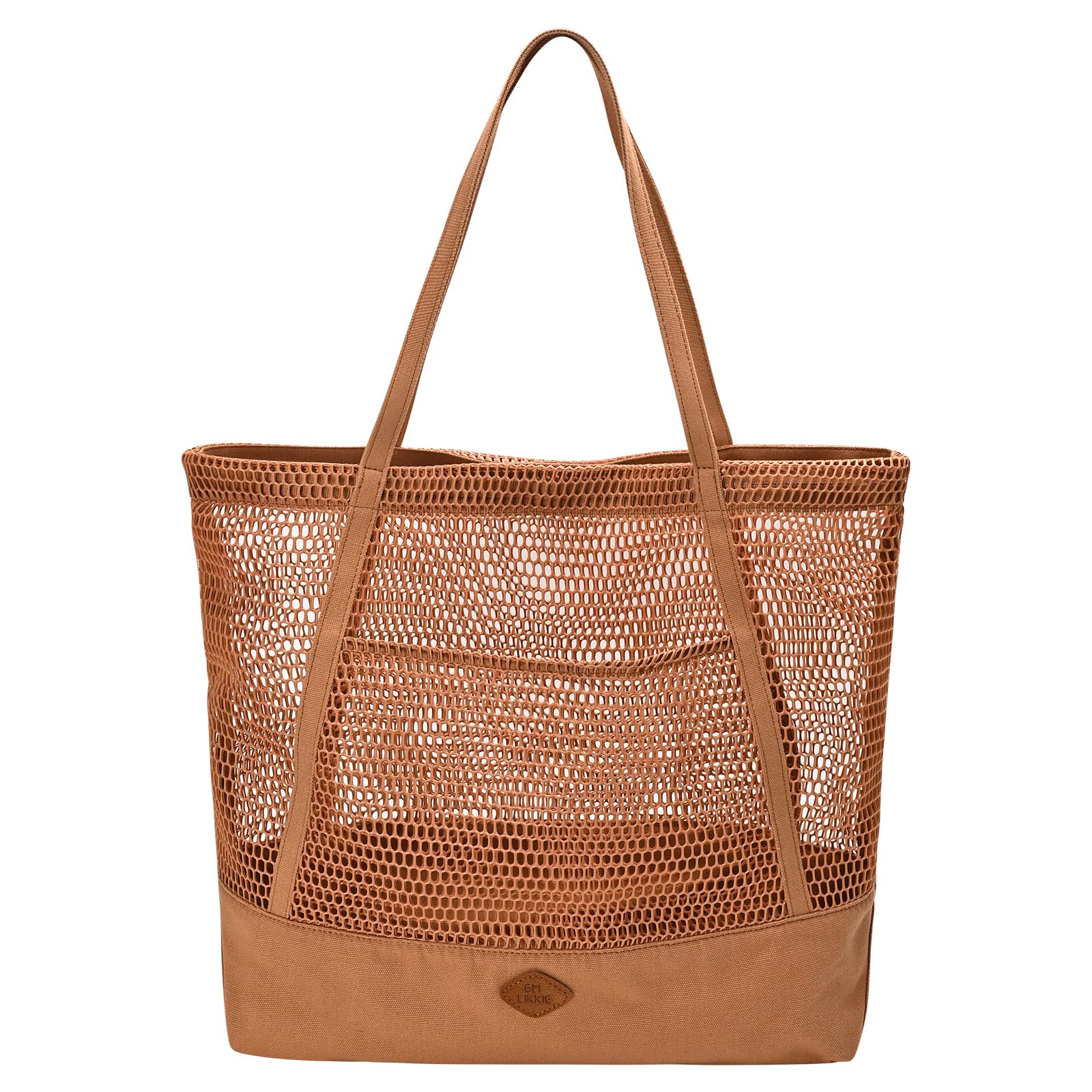Mesh Beach Tote Bag for Women, Lightweight Weekend Hobo Handbag, Large Grocery Shoulder Purse for Shopping & Travel