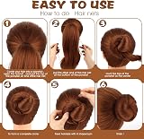 Abeillo Brown Ballet Hair Nets 20 Pcs 50cm & 40 U Shaped Hair Pins Set Women view 6