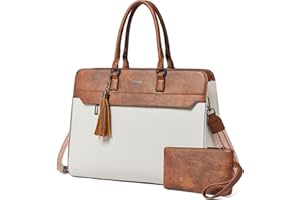 Shrrie 15.6 inches Laptop Bag for Women,Water-Resistant Work Bag Laptop Tote Bag,Briefcase with Satchel Purse