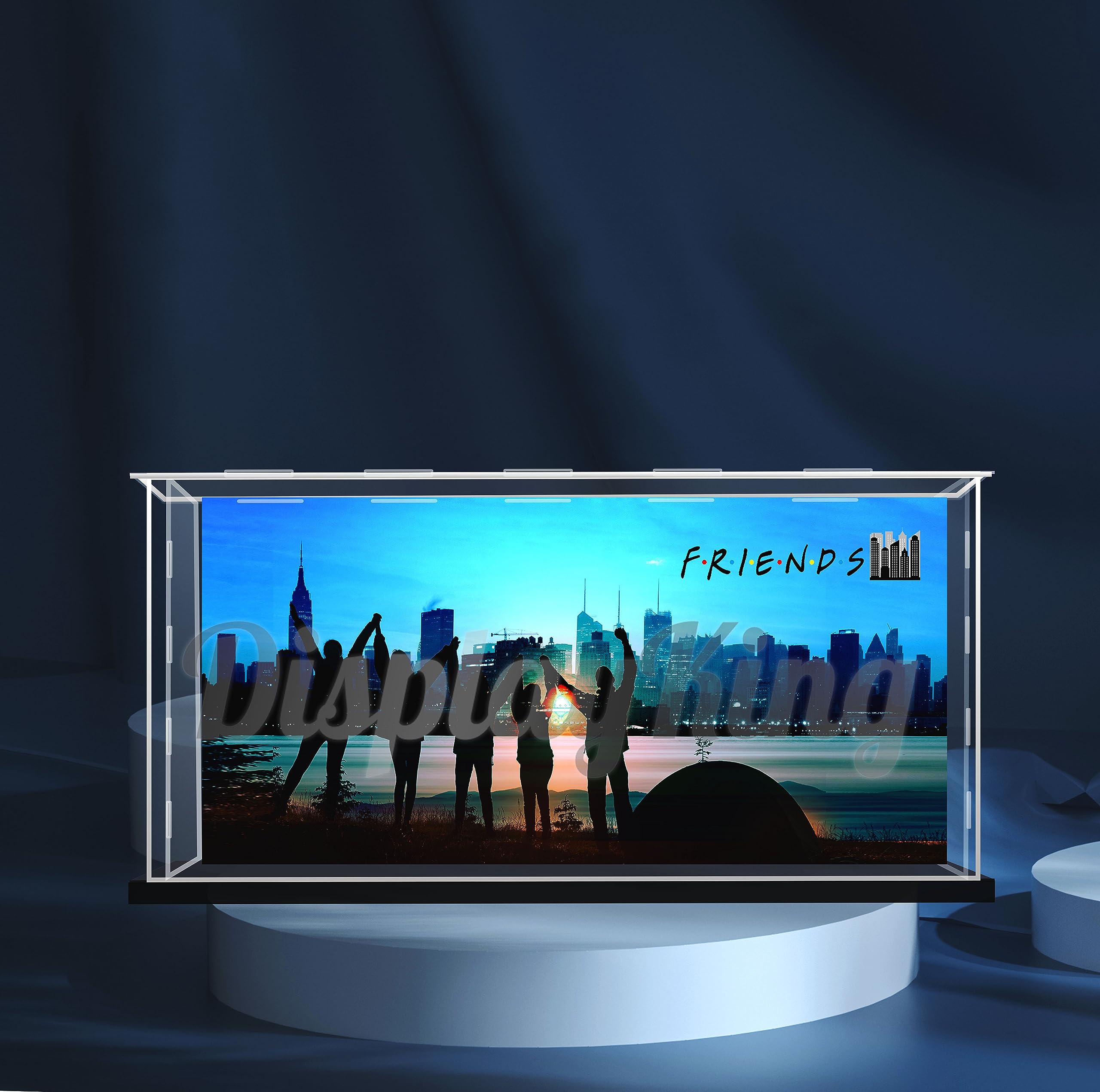 Acrylic display case for LEGO® Central Perk 21319 (Lego Set is not Included) (With background)