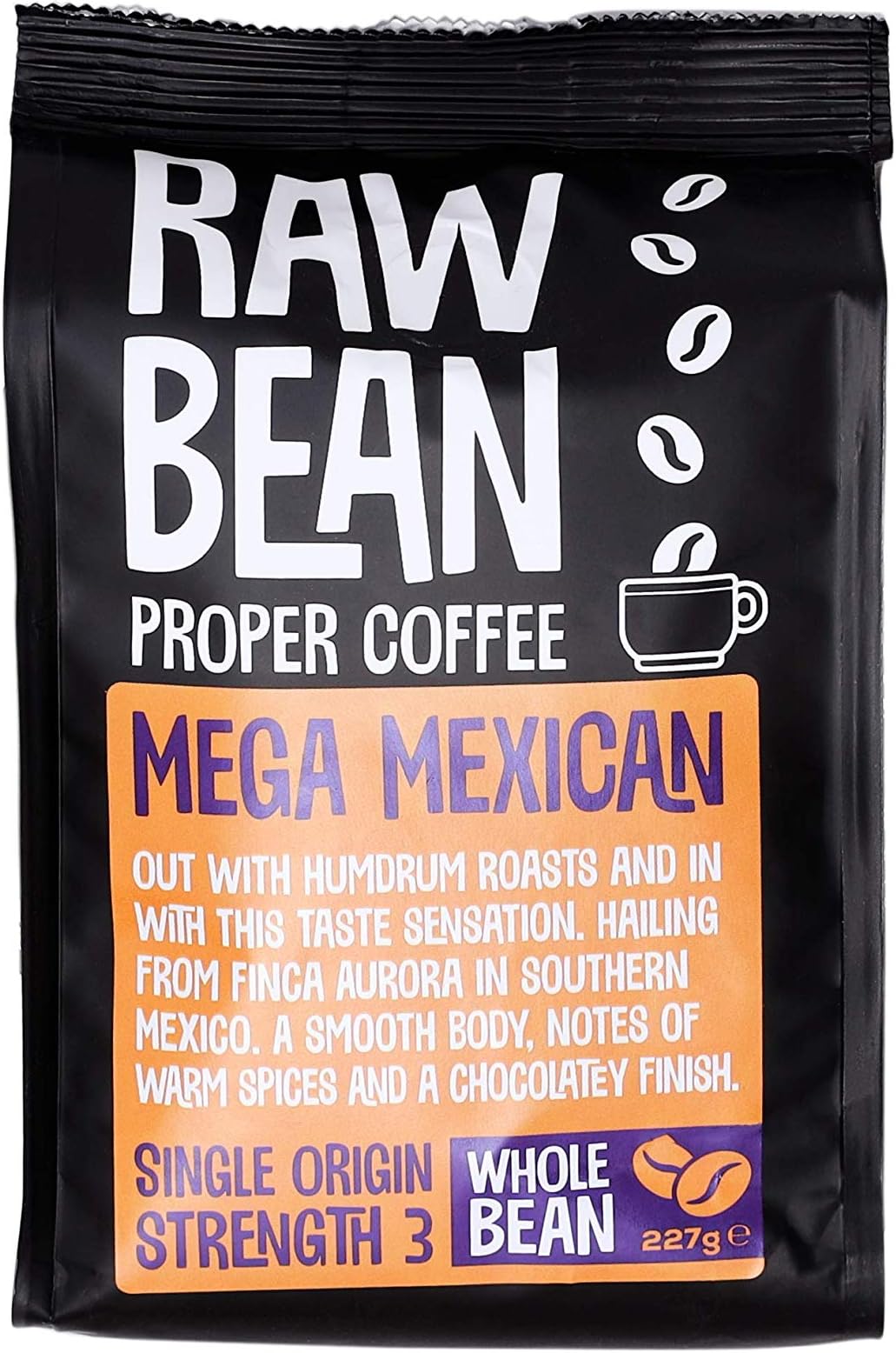 Raw Bean Roasted Wholebeans (Mexican Finca Aurora) Coffee