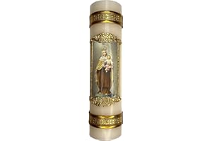 Our Lady of Mount Carmel Virgin Mary Candle Carmelite Carmelitas Cirio Vela de La Virgen del Carmen