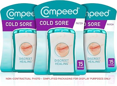 Compeed Cold Sore Healing Patches, 45 Discreet Hydrocolloid Gel Patches
