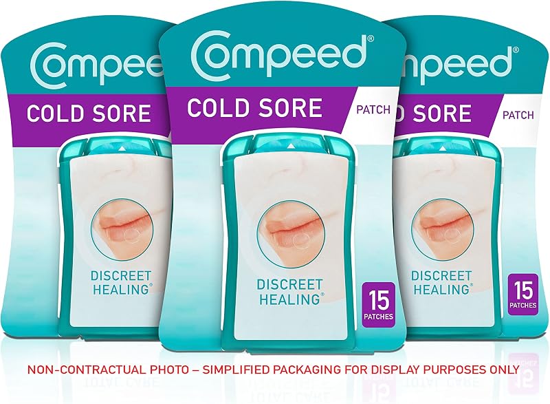 Compeed Cold Sore Healing Patches, 45 Discreet Hydrocolloid Gel Patches