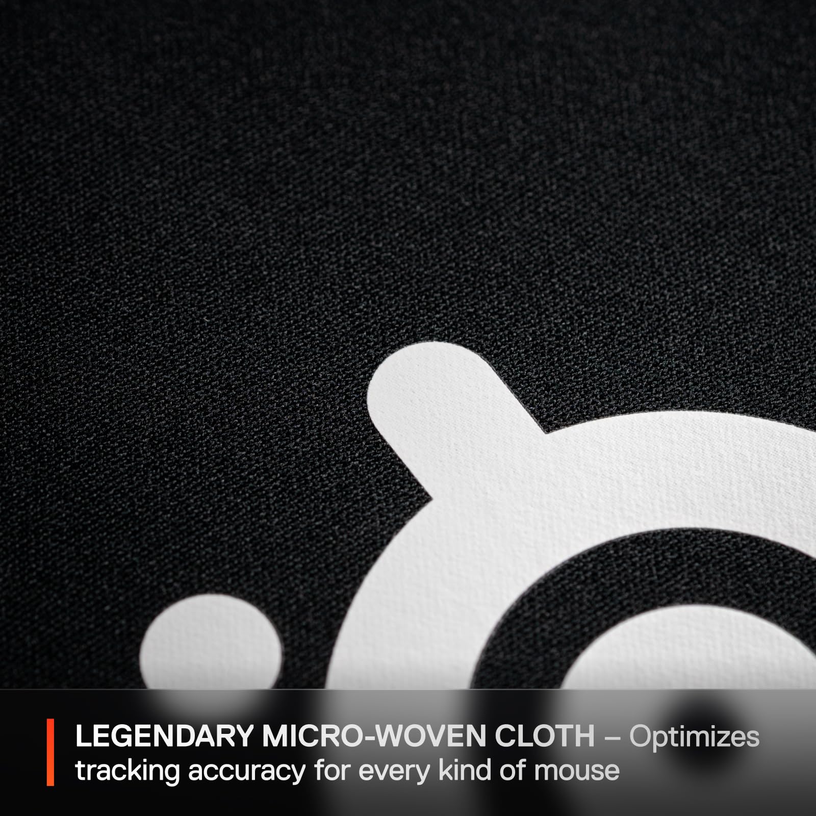 SteelSeries QcK Medium Gaming Mousepad — Black — Non-Slip Silicone Rubber Base — Peak Tracking and Stability — Optimized for Gaming Sensors — 320 mm x 270 mm — FPS, MOBAs, RTS, MMO