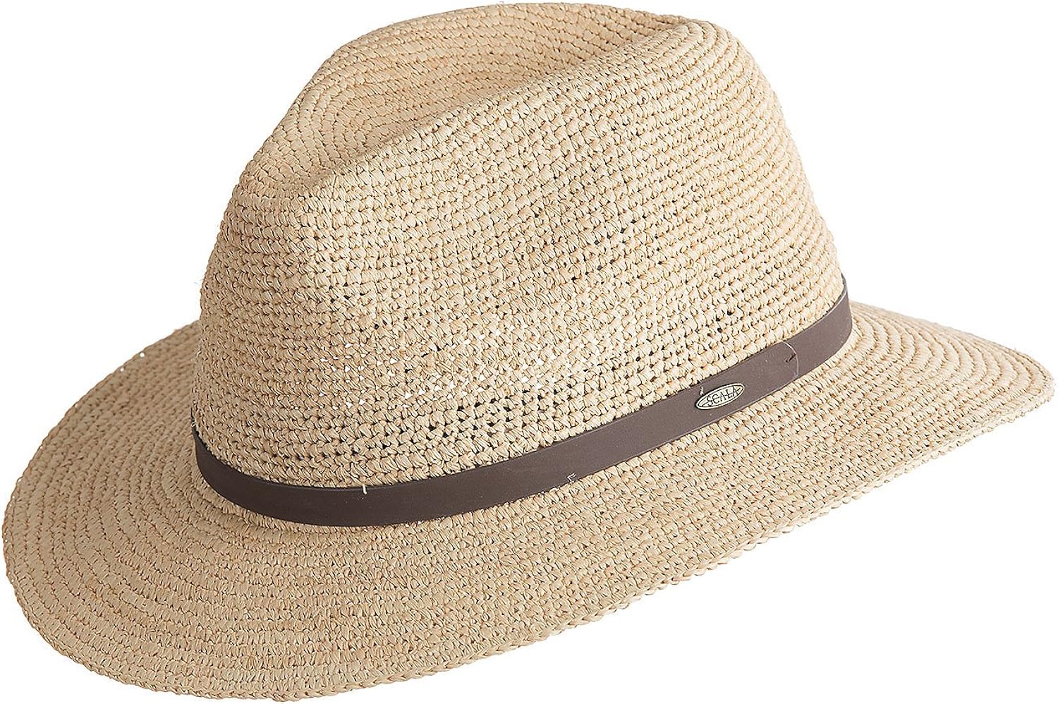 scala raffia mens hat